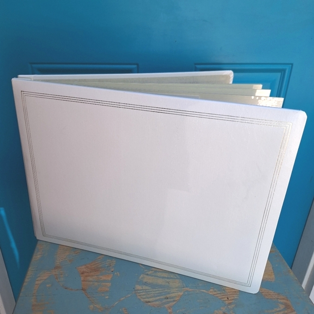 Wedding Scrapbook Photo Album XL Leather Cover Extra Large Size
